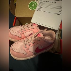 Toddler dunk low pink